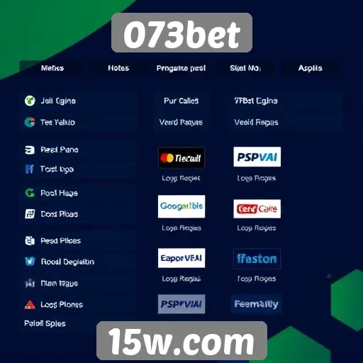 Métodos de pagamento disponíveis no 073bet